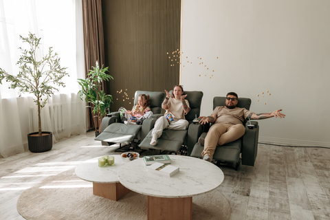 Кресло реклайнер для кинотеатра двухмоторное