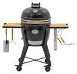 Гриль керамический Monolith Grill TWO.55 (Classic), черный на колесиках с боковыми столиками