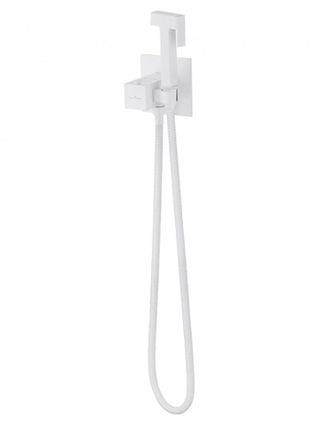 WONZON & WOGHAND WW-88829910-MW Смеситель с гигиеническим душем и термостатом, встраиваемый, белый матовый