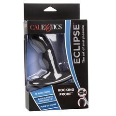 Чёрный вибромассажер простаты Eclipse Rocking Probe - 11,5 см. - 