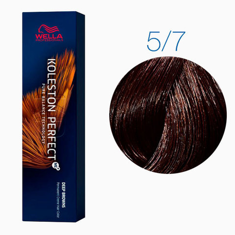 Wella Koleston Deep Browns 5/7 (Светло-коричневый брюнет) - Стойкая краска для волос