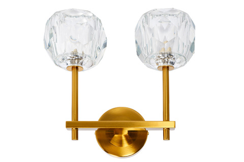 Бра настенное для спальни 23x13x27см Garda Decor Deco латунь