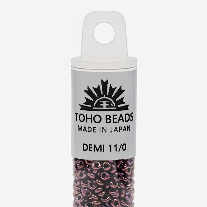 Японский бисер TOHO Demi 11/0 (№502), металлизированный, непрозрачный глянцевый
