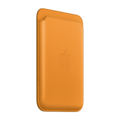 Кожаный чехол-бумажник с поддержкой MagSafe Apple Leather Wallet, Gold
