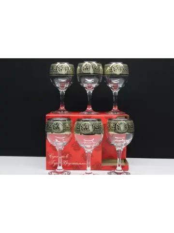 Фужеры для вина 6 штук Версаче