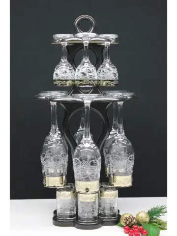 Барный набор 18 предметный с Бокалом