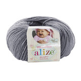 Пряжа Alize Baby Wool 119 серый