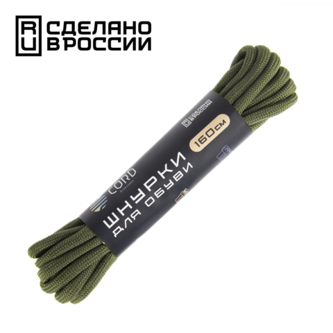 Шнурки CORD Паракордовые 160см (хаки)