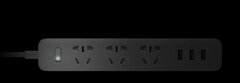 Удлинитель Xiaomi Mi Power Strip 3 (XMCXB01QM), чёрный 1.8 м