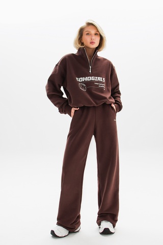 Свитшот ZIPPER SG DARK CHOCOLATE