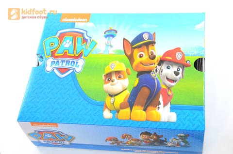 Зимние сапоги для мальчиков с мембраной KINGTEX Щенячий патруль (PAW patrol) на липучках, цвет черный. Изображение 19 из 19.