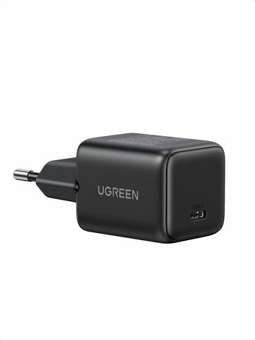 Зарядное устройство  UGREEN X513 (65007) 30W USB-C GaN Fast Charger EU, черный