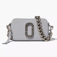 Сумка Marc Jacobs The Croc-embossed Snapshot - Quarry