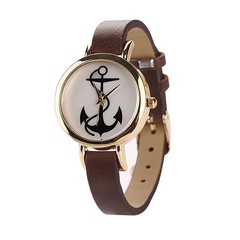 Купить Часы с якорем (коричневый) в Магазине тельняшек