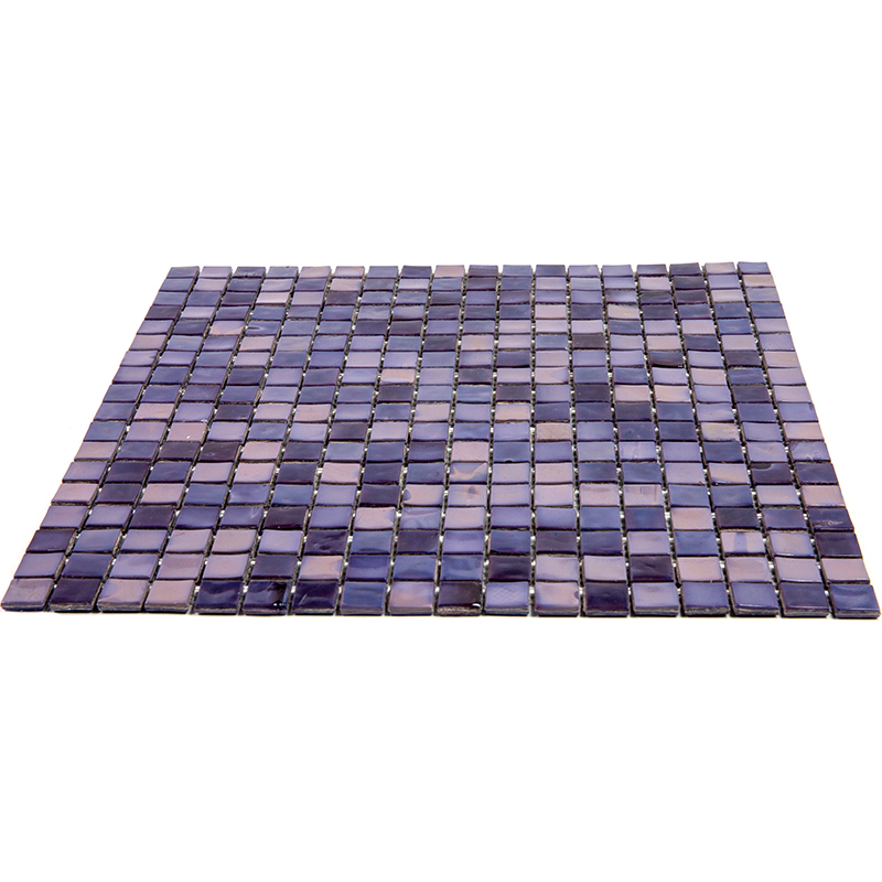 N42 Мозаика одноцветная чип 15 стекло Alma Mono Color фиолетовый квадрат глянцевый