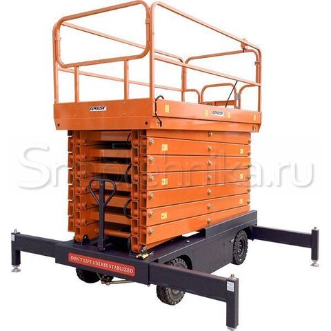 Подъемник ножничный самоходный Tower Drive 500-11 (13м) с выдвижной платформой (сеть 220В+АКБ)