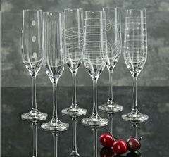Набор из 6 бокалов для шампанского «Виола Elements», 190 мл, фото 1