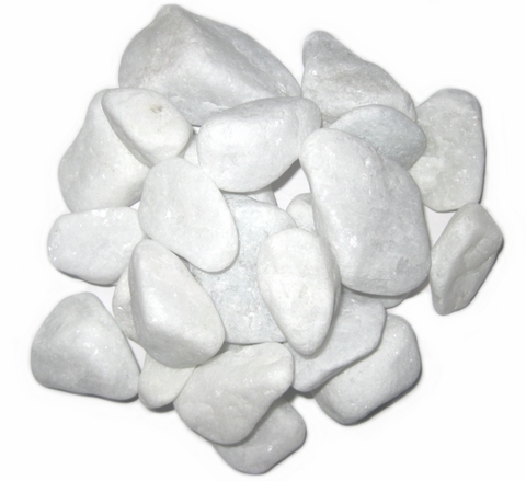 Декоративные камни белые (упаковка 1кг)