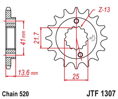 Звезда ведущая JTF1307 14