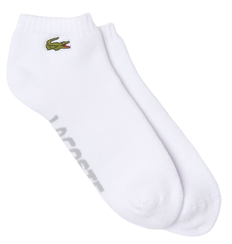 Теннисные носки Lacoste SPORT Branded Stretch Cotton Low-Cut Socks 1P - white/grey chine