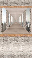 Панель ПВХ фотопечать Небесный мост узор 2700х250мм