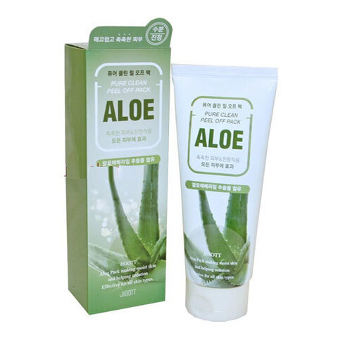 Jigott Pure Clean Peel Off Pack Aloe - Маска-пленка для лица с экстрактом алоэ вера