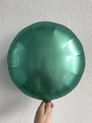 Круг Сатин Бирюзовый 18"