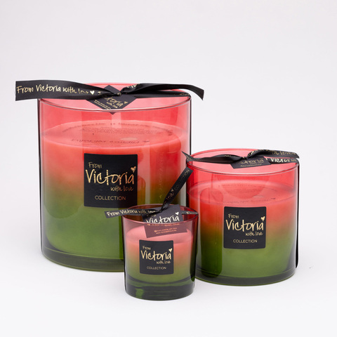 Свеча ароматическая 1.8кг Victoria with Love Fade red