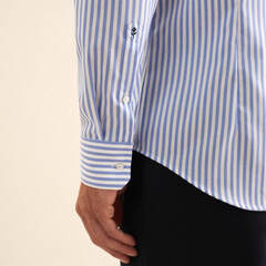 Сорочка мужская Seidensticker Slim Fit 01.643550-13 в синюю полоску