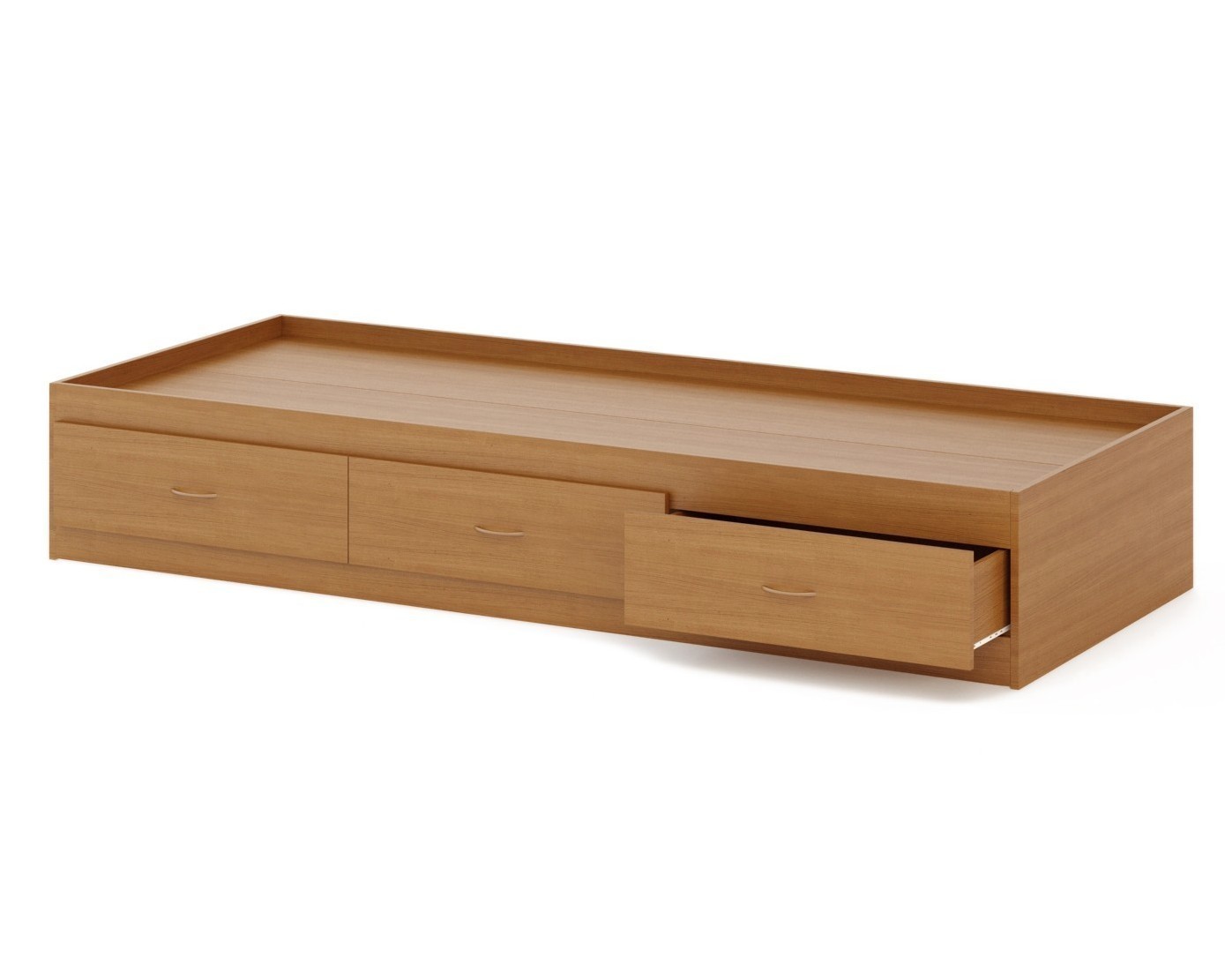 кровать деревянная с ящиками для хранения 90х200