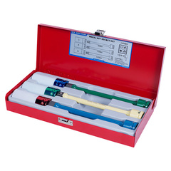 KING TONY (4406MX) Набор глубоких ударных торцевых головок и торсионных удлинителей 1/2", 17, 19, 21 мм