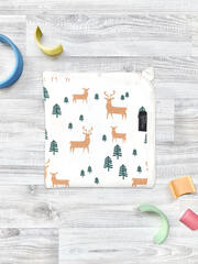 Двусторонний плед Mjölk Олени в лесу