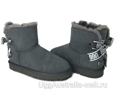 UGG Bailey Bow Mini Customizable Grey