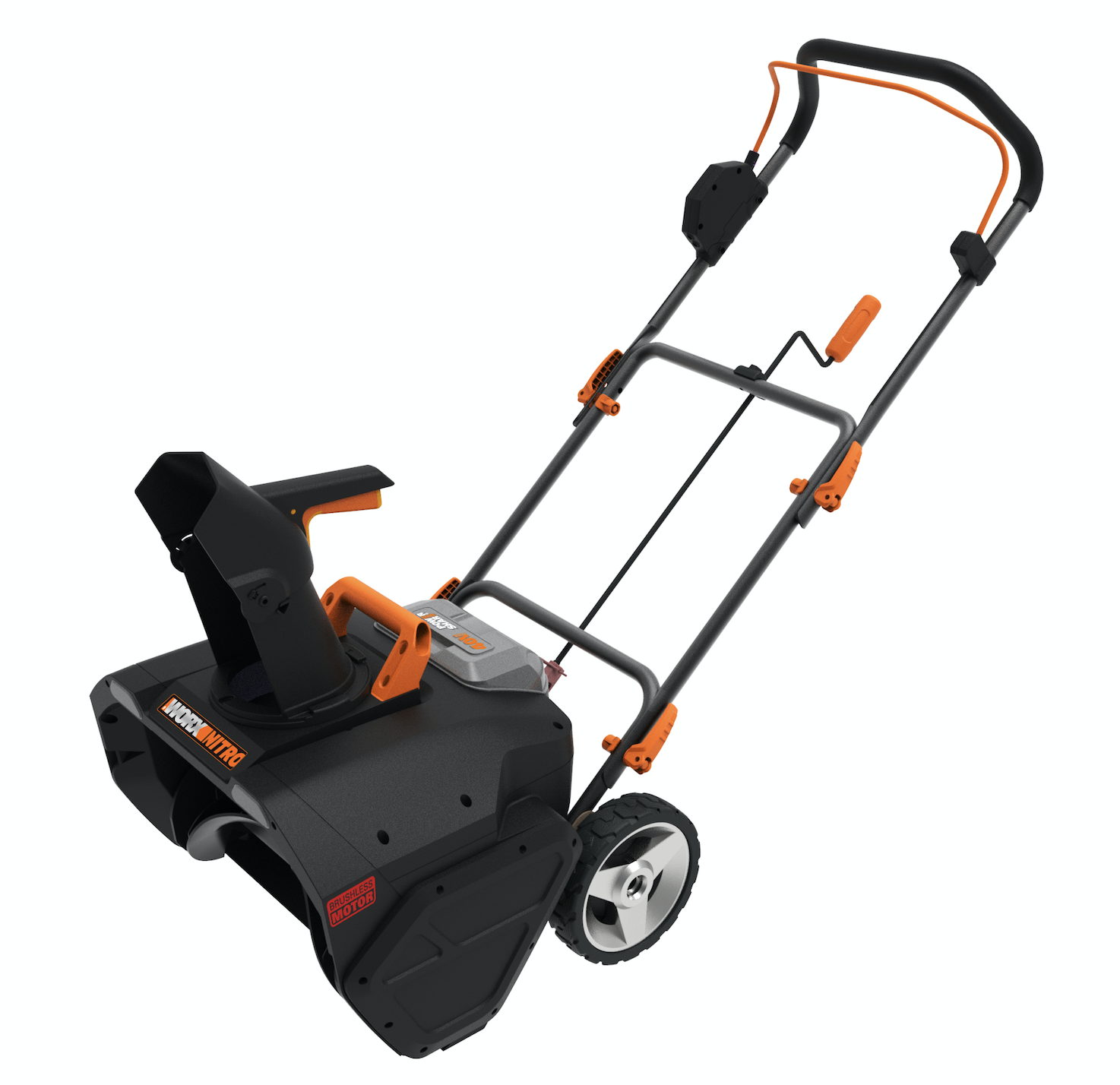 Снегоуборщик аккумуляторный WORX WG471E, 40В, 50см, бесщеточный, 2*4,0 Ач, двойное ЗУ 2x2A