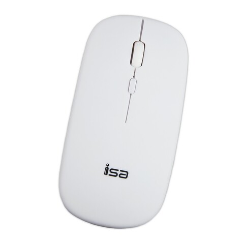 Мышь беспроводная оптическая ISA WM-1 с USB-ресивером (Белая)