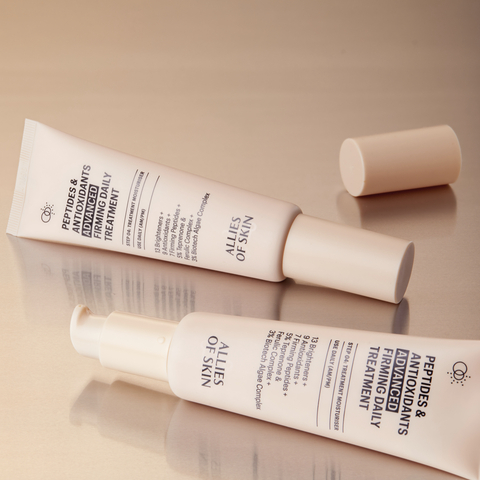 ALLIES OF SKIN Peptides & Antioxidants Advanced Firming Daily Treatment Усиленный укрепляющий пептидный крем с антиоксидантами, 48 мл