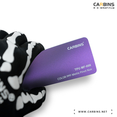 Carbins Color PPF Pinot Noir MF 008 фиолетовая матовая цветная полиуретановая защитная антигравийная пленка