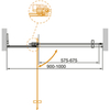 Cezares SLIDER-B-1-90/100-BR-Cr Душевая дверь в нишу