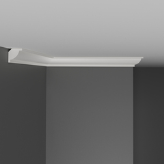 Плинтус потолочный ударопрочный гладкий Decomaster D132 20х20х2000мм