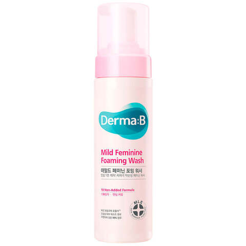 Derma:B Слабокислотная очищающая пенка для интимной гигиены - Mild Feminine Foaming Wash, 200мл.