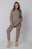 Спортивный костюм для беременных и кормящих 17604 кофе меланж