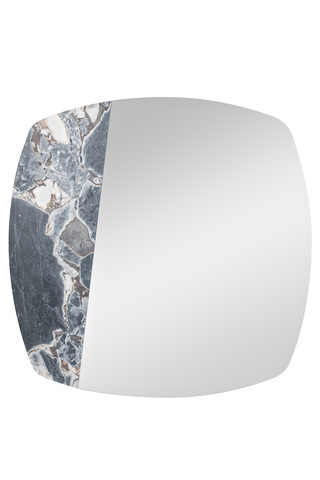Зеркало фигурное 120х120х4.8см Garda Decor с мрамором