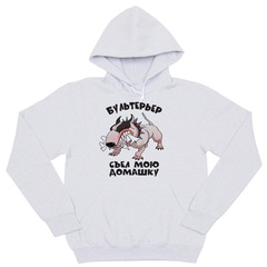 Толстовка "Бультерьер съел домашку"