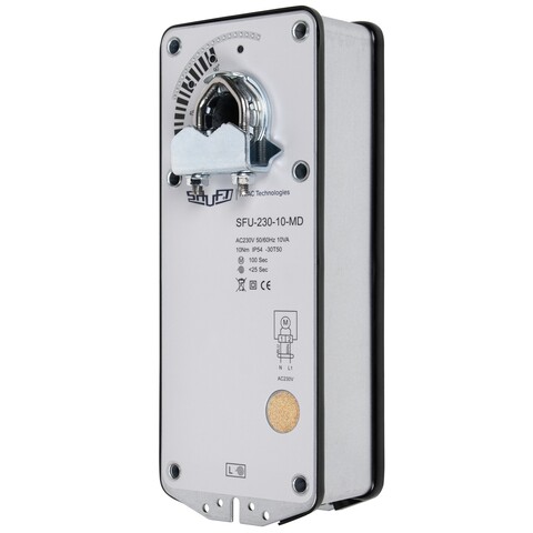 Электропривод Shuft SFU-230-10-MD с моментом вращения 10 Нм с возвратной пружиной