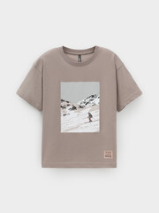 фуфайка  для мальчика  КР 302799/коричневый к624