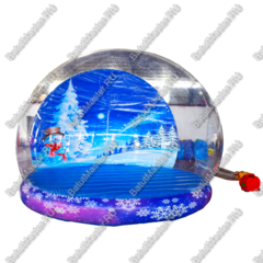 Надувная прозрачная сфера для декораций "Шоу-шар", 4*4*3 м