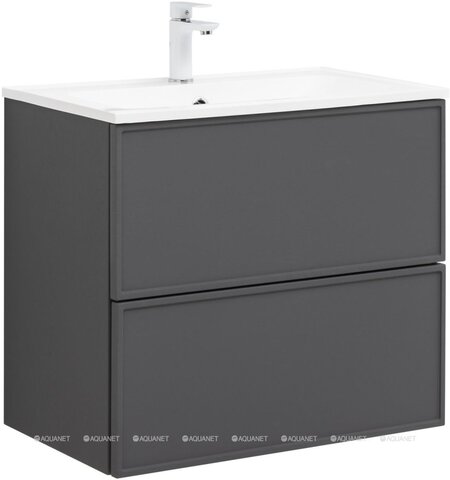 Aquanet 332489 Тумба с раковиной Арт 75 цв.ясень графит (332489)