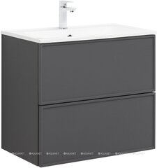 Aquanet 332489 Тумба с раковиной Арт 75 цв.ясень графит (332489) фото