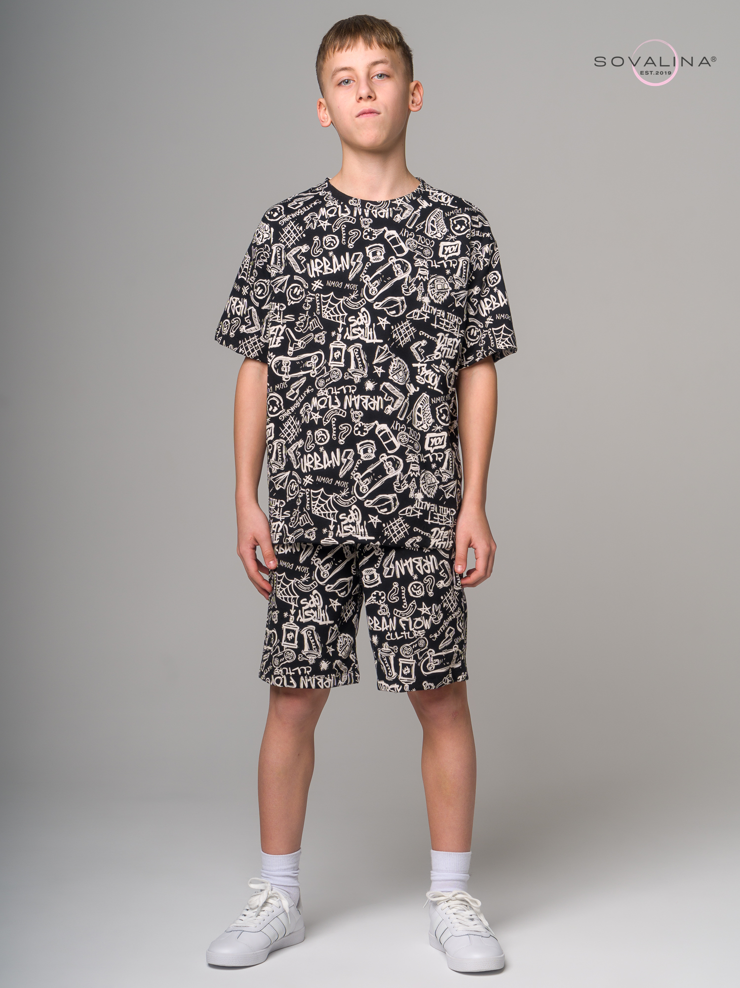 Костюм Light men скейты на черном