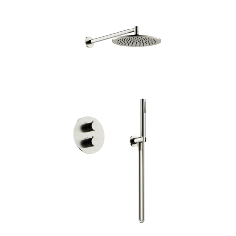 Sancos SC9010BN Душевой комплект с термостатом SANCOS Etna, с внутренней частью, брашированный никель, PVD покрытие, арт. SC9010BN